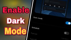 enable android dark mode