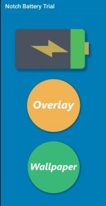 select overlay option notch