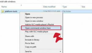 open command window android sdk tool