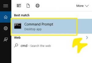 open your cmd command