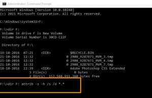 type your cmd command