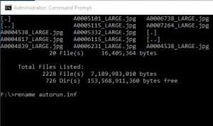 type your cmd to delete virus