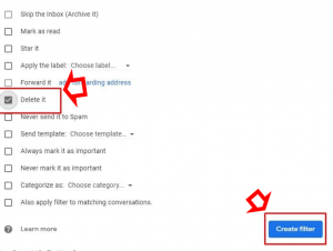 click on delete all on gmail