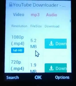 Click on download button in your jio phone