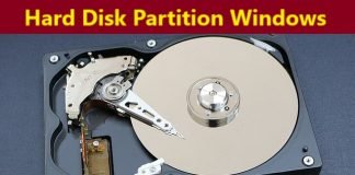 hard disk partition in windows