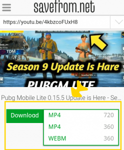 click on the youtube video to download