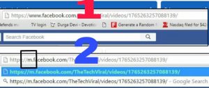 copy facebook video the link