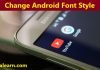 Change android fonts style