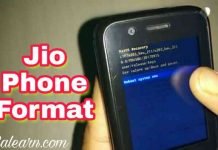 jio phone ko format kaise kare