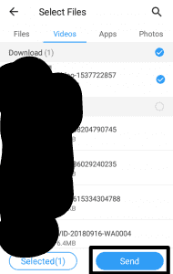 select the file