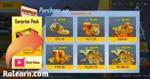 PUBG Mobile Lite In game BC Purchase