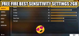 Free Fire Sensitivity Settings