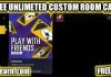 Get Free Custom Room Card in Free Fire