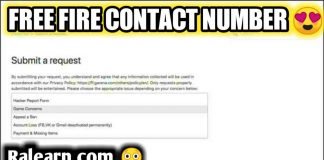 Free Fire Ka Contact Number