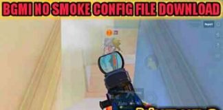 PUBG MOBILE / BGMI No Smoke Config File Latest Update BGMI No Smoke Config File