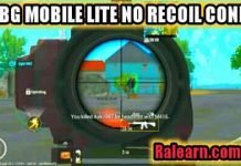 PUBG Mobile Lite No Recoil Config