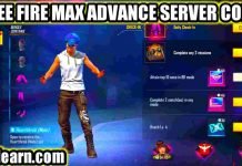 Free Fire Max Advance Server Activation Code