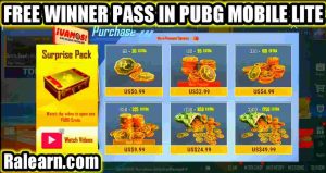 Free Winner Pass Pubg Lite