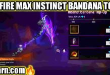 Get Free New Top Up Event (Instinct Bandana) in Free Fire Max Get Free New Top Up Event Instinct Bandana
