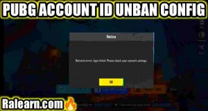 PUBG MOBILE Suspended Account ID Unban Config File
