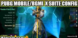 PUBG/BGMI X Suit Config File Download (100% Work) PUBGBGMI X Suite Config File