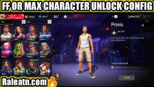 Free Fire or Max All Character Unlock Config File