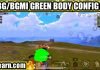 PUBG or BGMI Green Body Config File Download