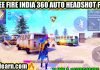 Free Fire India 360 Auto Headshot Config Ultra Premium