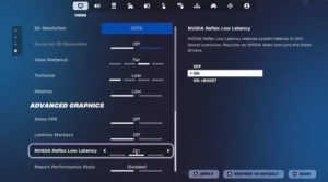 Fortnite game optimization