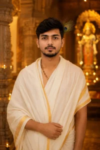Traditional Krishna-Inspired Portrait